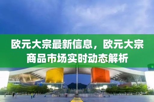 歐元大宗最新信息，歐元大宗商品市場實時動態(tài)解析