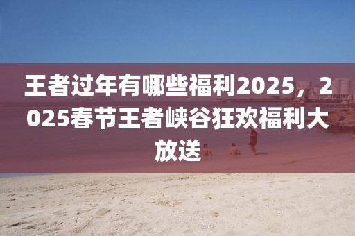 王者過年有哪些福利2025，2025春節(jié)王者峽谷狂歡福利大放送