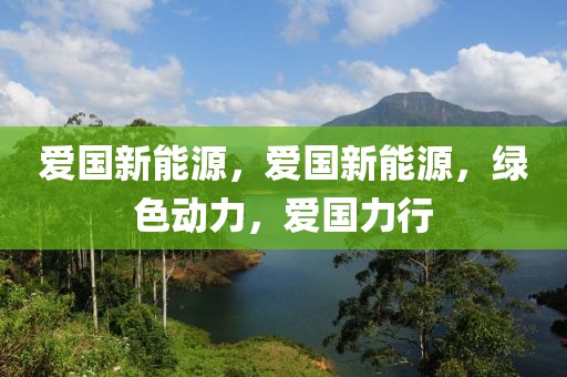 愛國新能源，愛國新能源，綠色動力，愛國力行