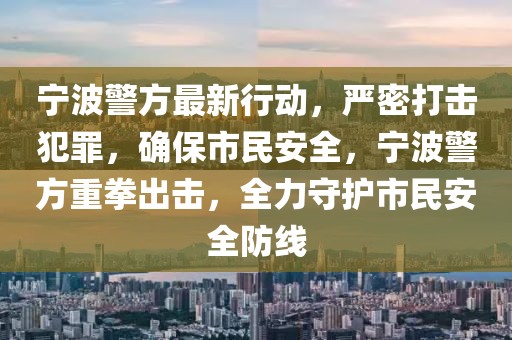 寧波警方最新行動(dòng)，嚴(yán)密打擊犯罪，確保市民安全，寧波警方重拳出擊，全力守護(hù)市民安全防線