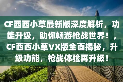 CF西西小草最新版深度解析，功能升級(jí)，助你暢游槍?xiě)?zhàn)世界！，CF西西小草VX版全面揭秘，升級(jí)功能，槍?xiě)?zhàn)體驗(yàn)再升級(jí)！