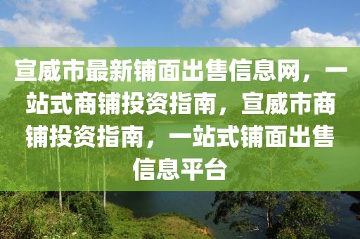 宣威市最新鋪面出售信息網(wǎng)，一站式商鋪投資指南，宣威市商鋪投資指南，一站式鋪面出售信息平臺(tái)