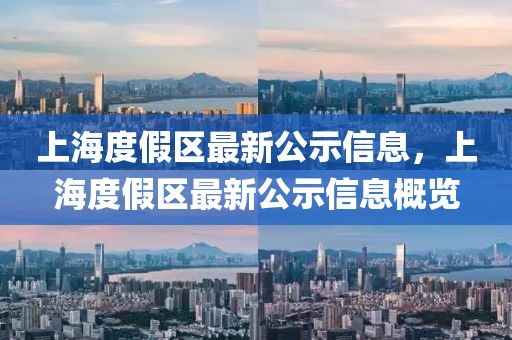 上海度假區(qū)最新公示信息，上海度假區(qū)最新公示信息概覽