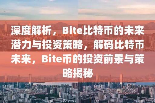 深度解析，Bite比特幣的未來潛力與投資策略，解碼比特幣未來，Bite幣的投資前景與策略揭秘