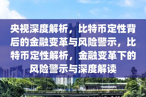 央視深度解析，比特幣定性背后的金融變革與風(fēng)險(xiǎn)警示，比特幣定性解析，金融變革下的風(fēng)險(xiǎn)警示與深度解讀