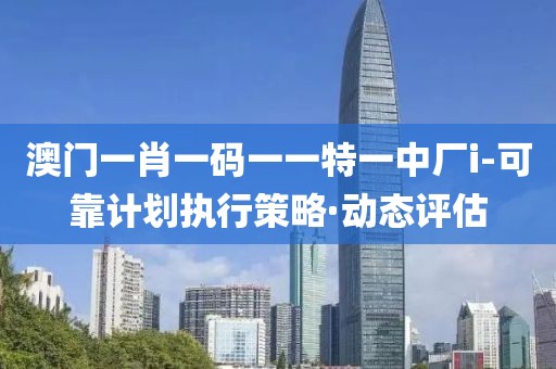 澳門一肖一碼一一特一中廠i-可靠計劃執(zhí)行策略·動態(tài)評估