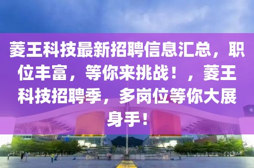 菱王科技最新招聘信息匯總，職位豐富，等你來挑戰(zhàn)！，菱王科技招聘季，多崗位等你大展身手！