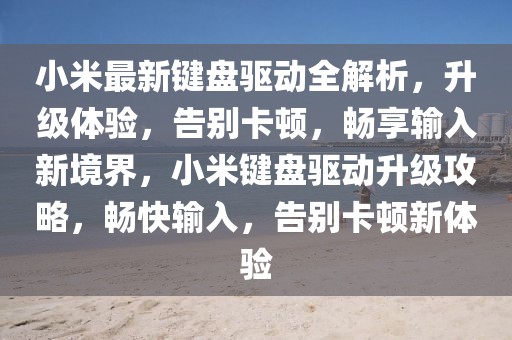 小米最新鍵盤驅(qū)動全解析，升級體驗，告別卡頓，暢享輸入新境界，小米鍵盤驅(qū)動升級攻略，暢快輸入，告別卡頓新體驗