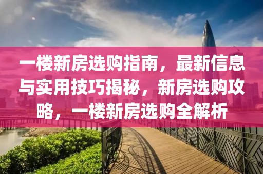 一樓新房選購指南，最新信息與實(shí)用技巧揭秘，新房選購攻略，一樓新房選購全解析