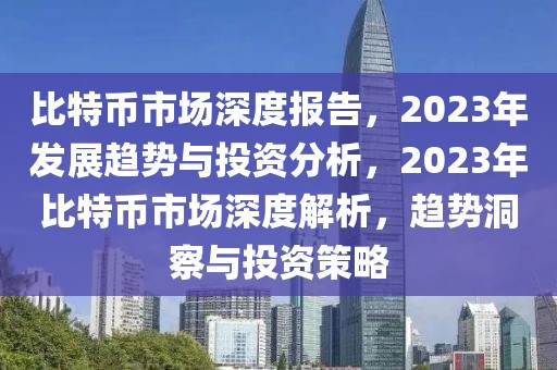 比特幣市場深度報(bào)告，2023年發(fā)展趨勢與投資分析，2023年比特幣市場深度解析，趨勢洞察與投資策略