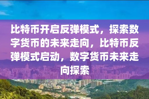 比特幣開啟反彈模式，探索數(shù)字貨幣的未來走向，比特幣反彈模式啟動，數(shù)字貨幣未來走向探索