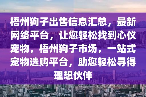 梧州狗子出售信息匯總，最新網(wǎng)絡(luò)平臺，讓您輕松找到心儀寵物，梧州狗子市場，一站式寵物選購平臺，助您輕松尋得理想伙伴