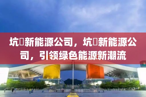 坑垶新能源公司，坑垶新能源公司，引領綠色能源新潮流