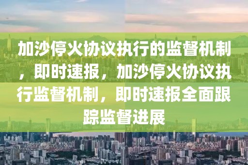 加沙?；饏f(xié)議執(zhí)行的監(jiān)督機(jī)制，即時速報，加沙停火協(xié)議執(zhí)行監(jiān)督機(jī)制，即時速報全面跟蹤監(jiān)督進(jìn)展