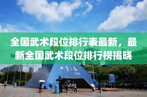 全國武術段位排行表最新，最新全國武術段位排行榜揭曉