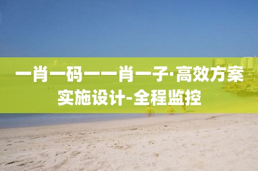 一肖一碼一一肖一子·高效方案實(shí)施設(shè)計(jì)-全程監(jiān)控