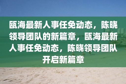 甌海最新人事任免動(dòng)態(tài)，陳曉領(lǐng)導(dǎo)團(tuán)隊(duì)的新篇章，甌海最新人事任免動(dòng)態(tài)，陳曉領(lǐng)導(dǎo)團(tuán)隊(duì)開啟新篇章