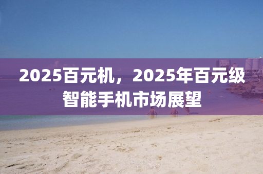 2025百元機(jī)，2025年百元級(jí)智能手機(jī)市場(chǎng)展望