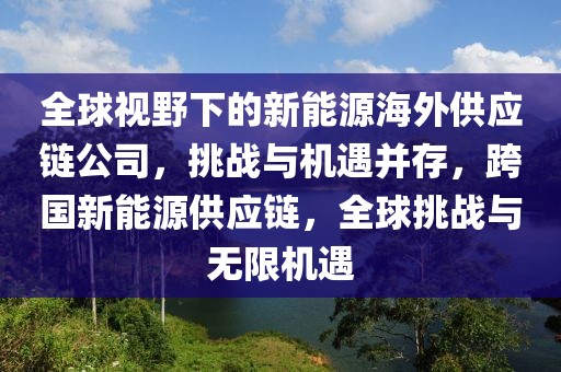 全球視野下的新能源海外供應(yīng)鏈公司，挑戰(zhàn)與機(jī)遇并存，跨國新能源供應(yīng)鏈，全球挑戰(zhàn)與無限機(jī)遇