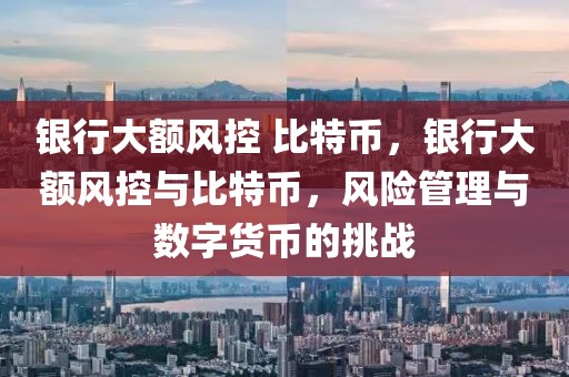 銀行大額風控 比特幣，銀行大額風控與比特幣，風險管理與數(shù)字貨幣的挑戰(zhàn)