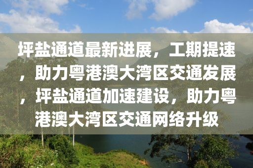 坪鹽通道最新進展，工期提速，助力粵港澳大灣區(qū)交通發(fā)展，坪鹽通道加速建設，助力粵港澳大灣區(qū)交通網(wǎng)絡升級