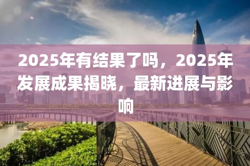 2025年有結(jié)果了嗎，2025年發(fā)展成果揭曉，最新進(jìn)展與影響