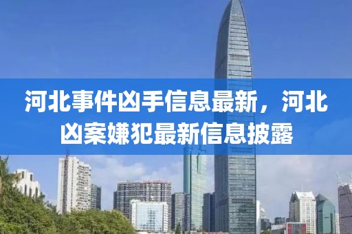 河北事件兇手信息最新，河北兇案嫌犯最新信息披露
