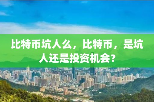 比特幣坑人么，比特幣，是坑人還是投資機(jī)會(huì)？