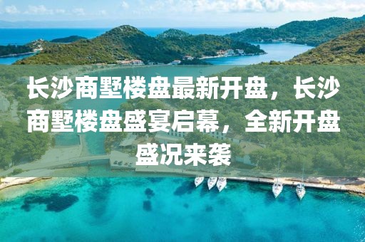 長沙商墅樓盤最新開盤，長沙商墅樓盤盛宴啟幕，全新開盤盛況來襲