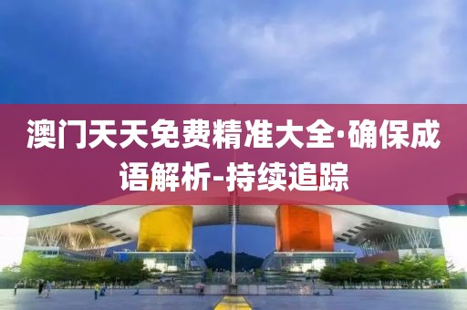 澳門天天免費(fèi)精準(zhǔn)大全·確保成語解析-持續(xù)追蹤