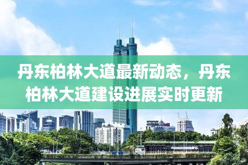 丹東柏林大道最新動態(tài)，丹東柏林大道建設進展實時更新