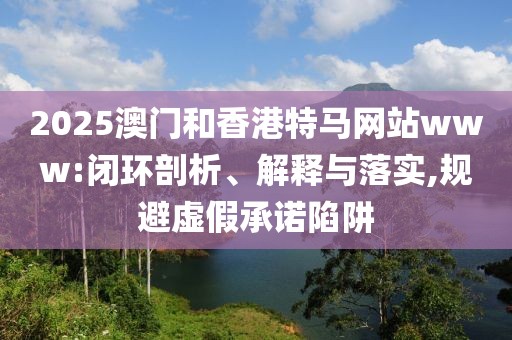 2025澳門和香港特馬網(wǎng)站www:閉環(huán)剖析、解釋與落實,規(guī)避虛假承諾陷阱