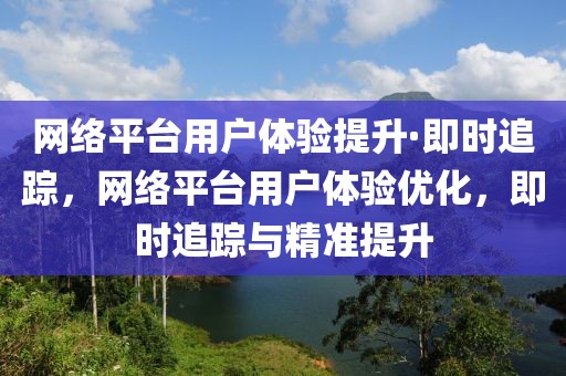 網(wǎng)絡(luò)平臺(tái)用戶體驗(yàn)提升·即時(shí)追蹤，網(wǎng)絡(luò)平臺(tái)用戶體驗(yàn)優(yōu)化，即時(shí)追蹤與精準(zhǔn)提升