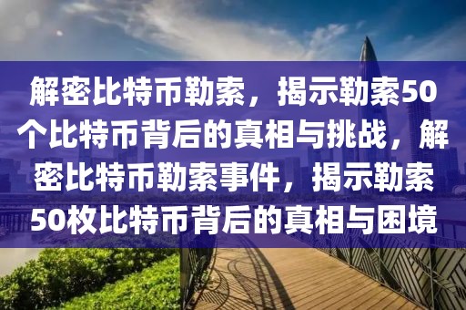 解密比特幣勒索，揭示勒索50個比特幣背后的真相與挑戰(zhàn)，解密比特幣勒索事件，揭示勒索50枚比特幣背后的真相與困境
