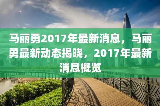 馬麗勇2017年最新消息，馬麗勇最新動(dòng)態(tài)揭曉，2017年最新消息概覽