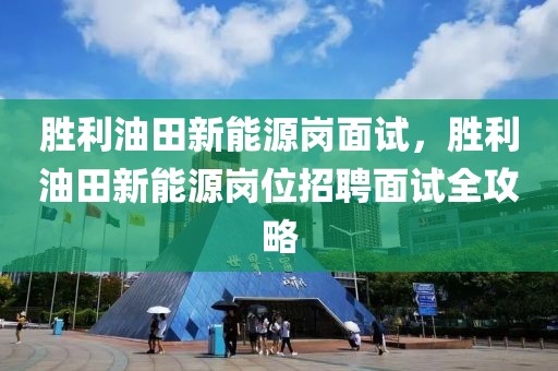 勝利油田新能源崗面試，勝利油田新能源崗位招聘面試全攻略