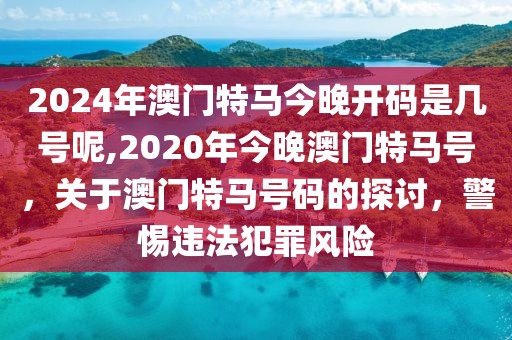 2024年澳門特馬今晚開碼是幾號呢,2020年今晚澳門特馬號，關(guān)于澳門特馬號碼的探討，警惕違法犯罪風險