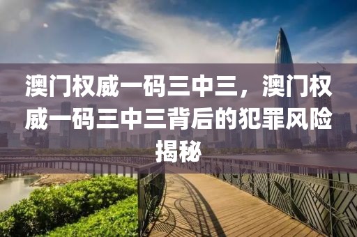 澳門(mén)權(quán)威一碼三中三，澳門(mén)權(quán)威一碼三中三背后的犯罪風(fēng)險(xiǎn)揭秘