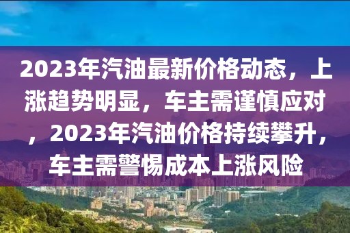 2023年汽油最新價格動態(tài)，上漲趨勢明顯，車主需謹慎應對，2023年汽油價格持續(xù)攀升，車主需警惕成本上漲風險