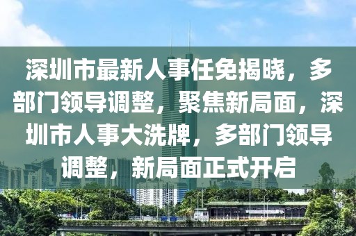 深圳市最新人事任免揭曉，多部門領(lǐng)導調(diào)整，聚焦新局面，深圳市人事大洗牌，多部門領(lǐng)導調(diào)整，新局面正式開啟