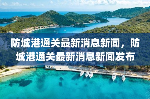 防城港通關(guān)最新消息新聞，防城港通關(guān)最新消息新聞發(fā)布