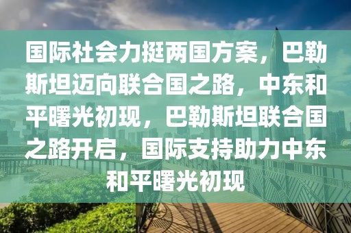 國際社會(huì)力挺兩國方案，巴勒斯坦邁向聯(lián)合國之路，中東和平曙光初現(xiàn)，巴勒斯坦聯(lián)合國之路開啟，國際支持助力中東和平曙光初現(xiàn)