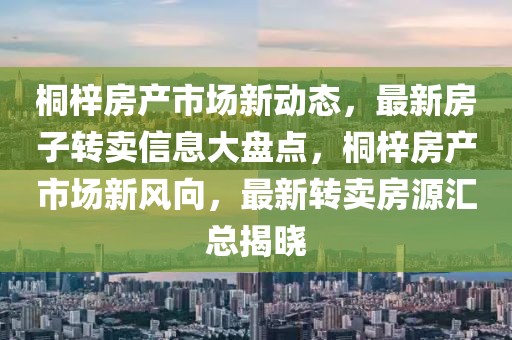 桐梓房產(chǎn)市場新動態(tài)，最新房子轉(zhuǎn)賣信息大盤點，桐梓房產(chǎn)市場新風(fēng)向，最新轉(zhuǎn)賣房源匯總揭曉