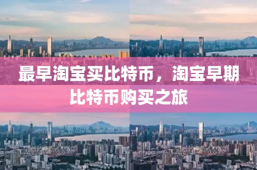 最早淘寶買比特幣，淘寶早期比特幣購買之旅
