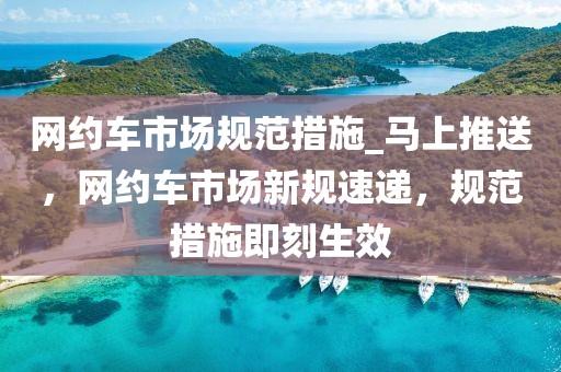 網(wǎng)約車市場規(guī)范措施_馬上推送，網(wǎng)約車市場新規(guī)速遞，規(guī)范措施即刻生效