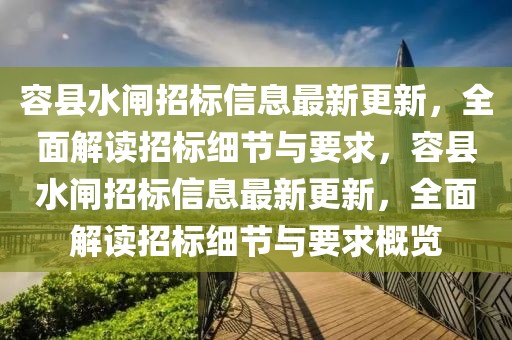 容縣水閘招標信息最新更新，全面解讀招標細節(jié)與要求，容縣水閘招標信息最新更新，全面解讀招標細節(jié)與要求概覽