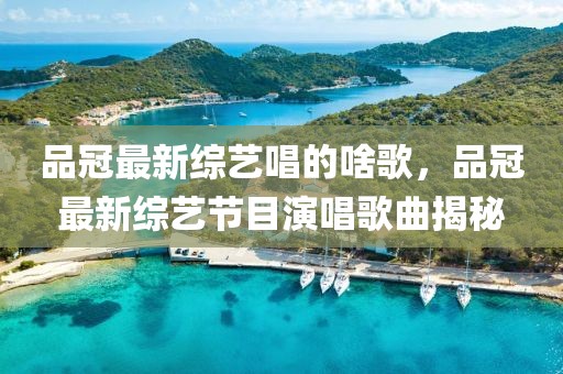 品冠最新綜藝唱的啥歌，品冠最新綜藝節(jié)目演唱歌曲揭秘