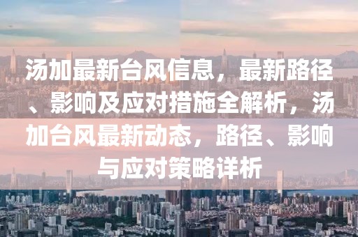 湯加最新臺(tái)風(fēng)信息，最新路徑、影響及應(yīng)對措施全解析，湯加臺(tái)風(fēng)最新動(dòng)態(tài)，路徑、影響與應(yīng)對策略詳析
