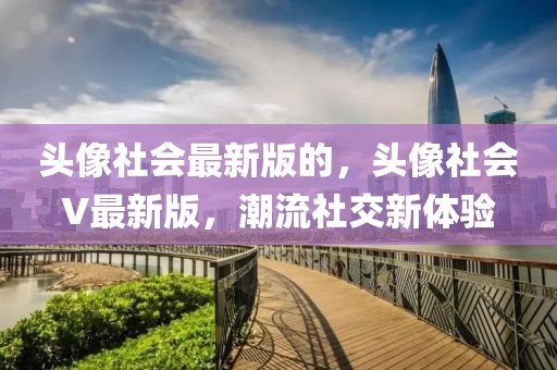 頭像社會最新版的，頭像社會V最新版，潮流社交新體驗