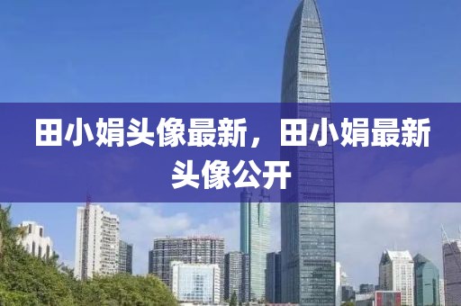 田小娟頭像最新，田小娟最新頭像公開